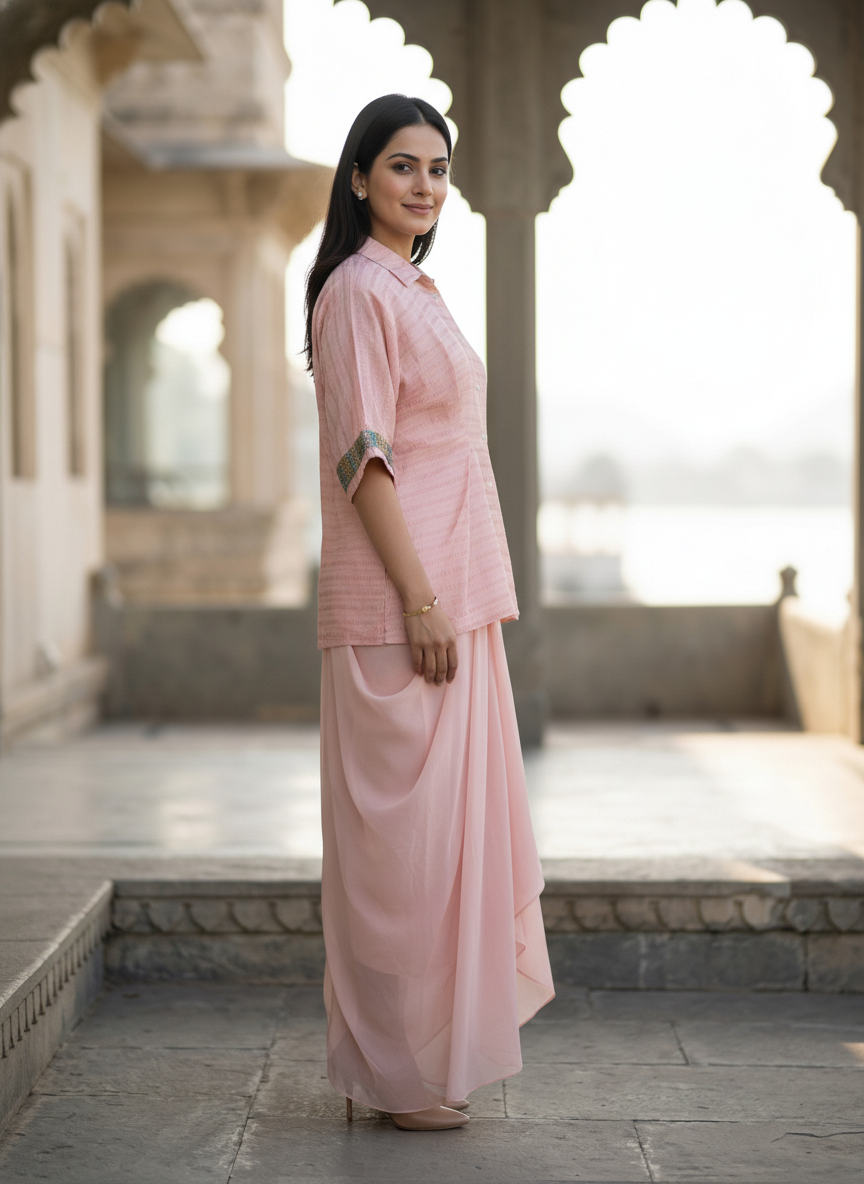 Taara Chanderi Skirt Set