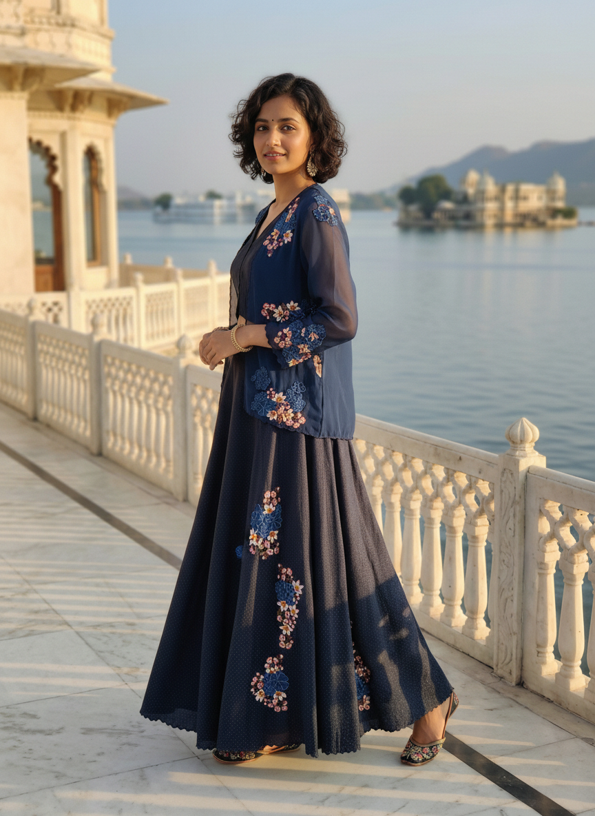 Rajni Skirt Set