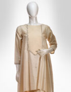 Moonga silk high low tunic with drape pants set